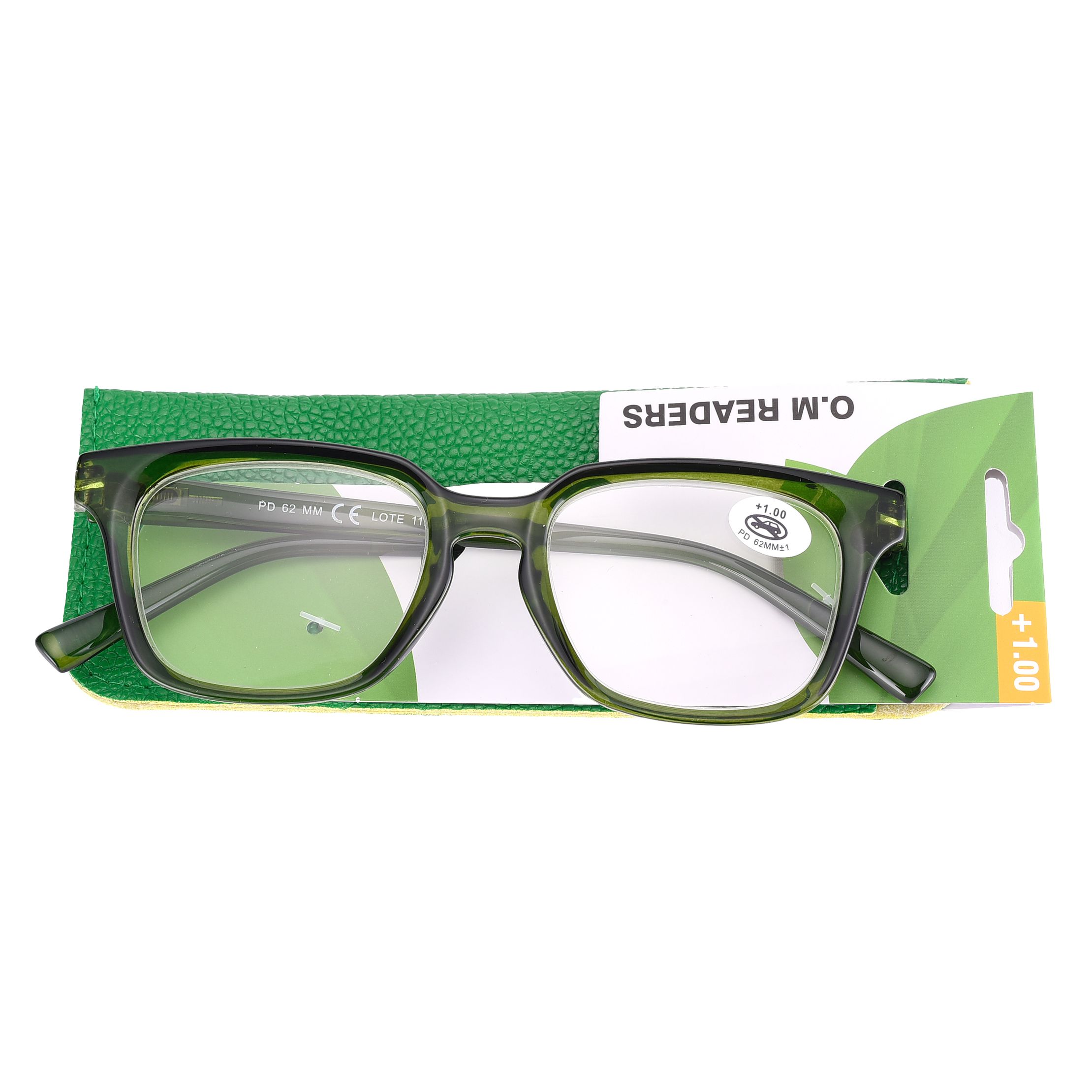 Reading glasses sorted by grade